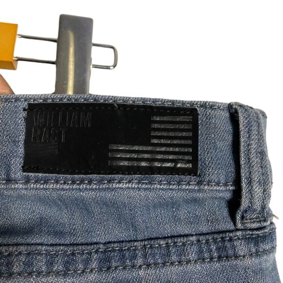 William Rast Men's Medium Indigo Button-Fly Straight Leg Jeans - Picture 9 of 11